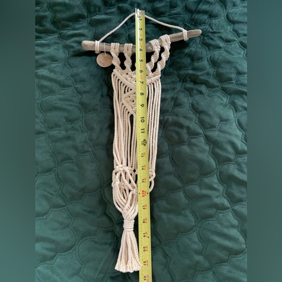 Handcrafted Driftwood Macrame Wall Hanging by Clover Rey NWT - Picture 8 of 9